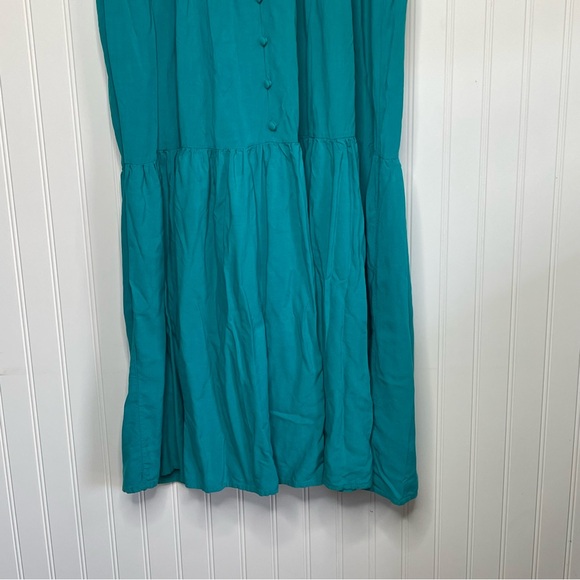 BB Dakota Steve Madden Been So Long Teal Maxi Dress - Picture 3 of 7